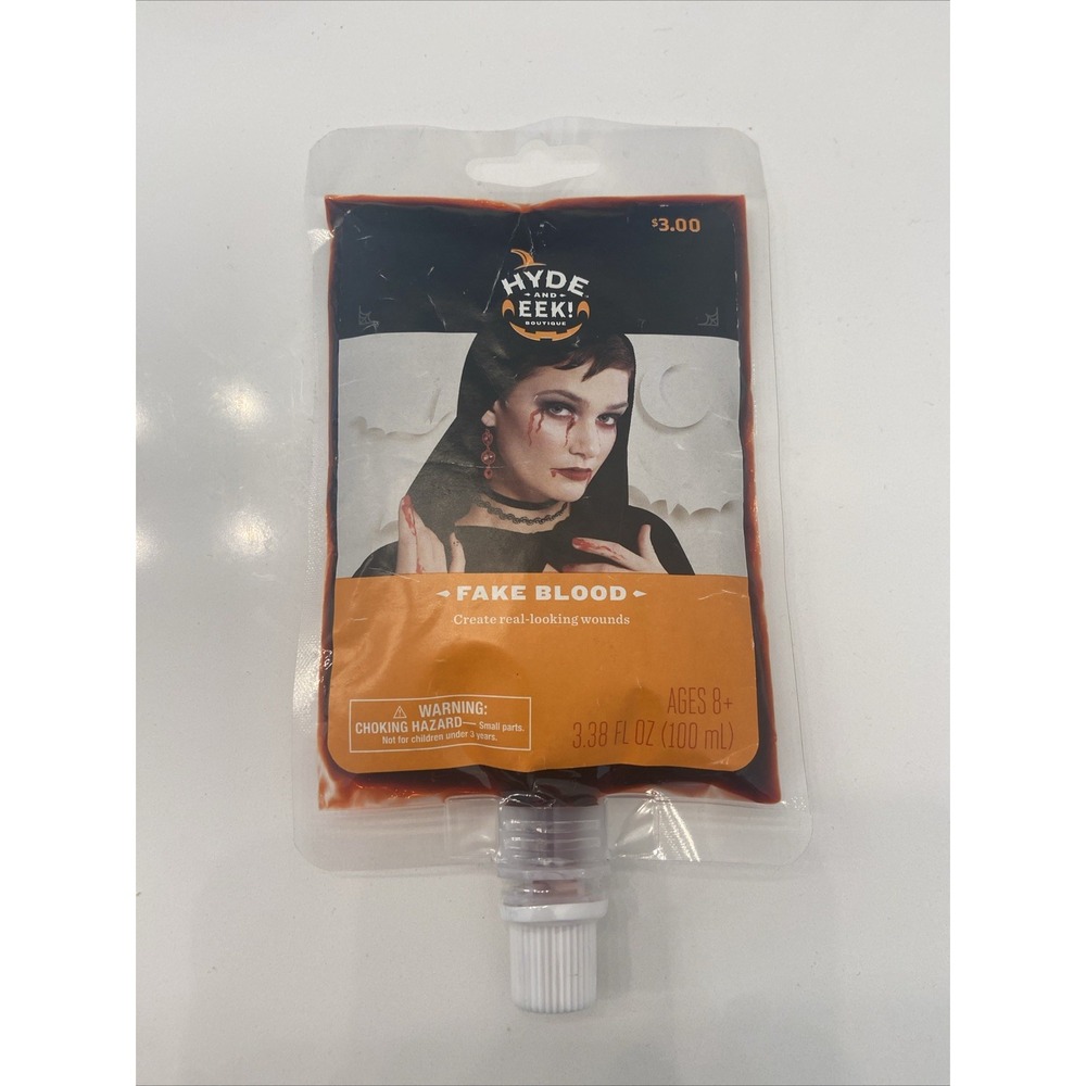 New Sealed Hyde & Eek! Fake Blood - Costumes and‎ Halloween 3.38 fl oz
